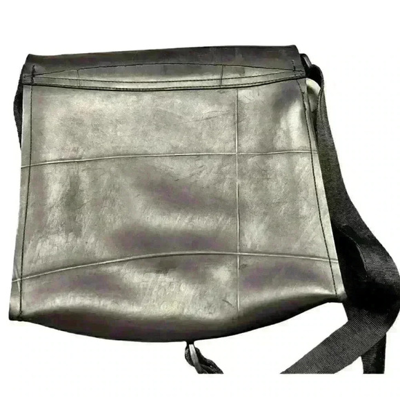 Unique Vtg Footnote By Us Rubber Shoulder Bag Recycled Rubber Made In Portugal - Picture 8 of 13